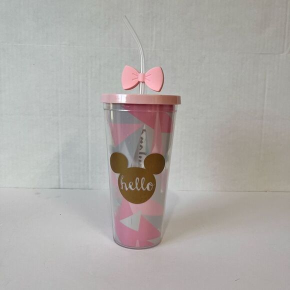 Pink And Gold Disneyland Resort 20 Oz Cup - Picture 2 of 4
